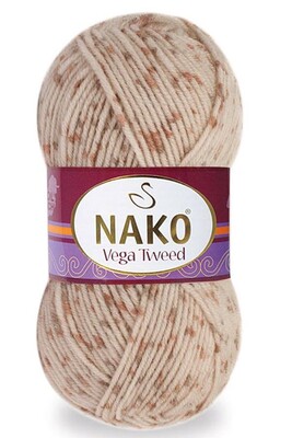 Nako Yarn - NAKO VEGA TWEED YARN 35032 Gum Mastic