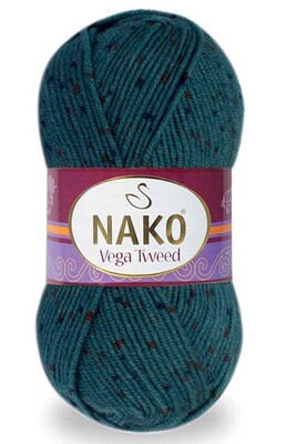 Nako Yarn - NAKO VEGA TWEED YARN 35037 Blue Tea