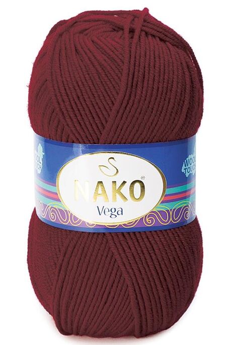 Nako Yarn - NAKO VEGA YARN 1576 Claret Red