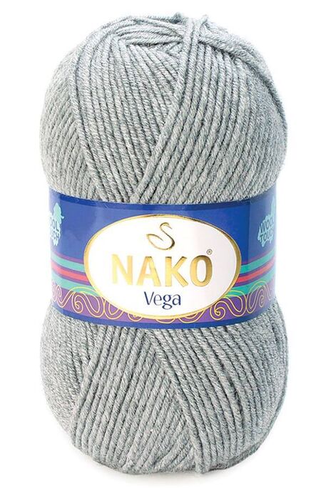 Nako Yarn - NAKO VEGA YARN 195 Light Grey Melange