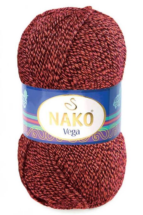 Nako Yarn - NAKO VEGA YARN 21298 Brown - Red Marl