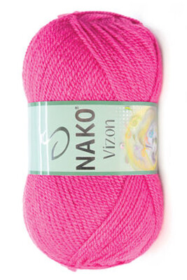 Nako Yarn - NAKO VİZON KNİTTİNG YARN 10121 Orchid Pink