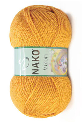 Nako Yarn - NAKO VİZON KNİTTİNG YARN 10129 Mustard