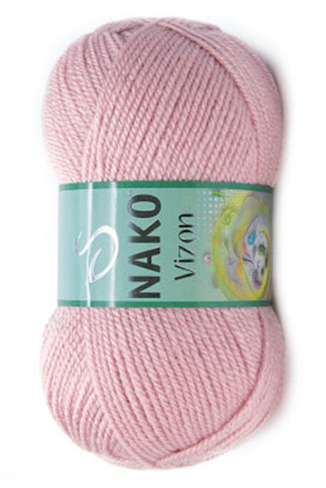 Nako Yarn - NAKO VİZON KNİTTİNG YARN 10275 Pinkish Powder