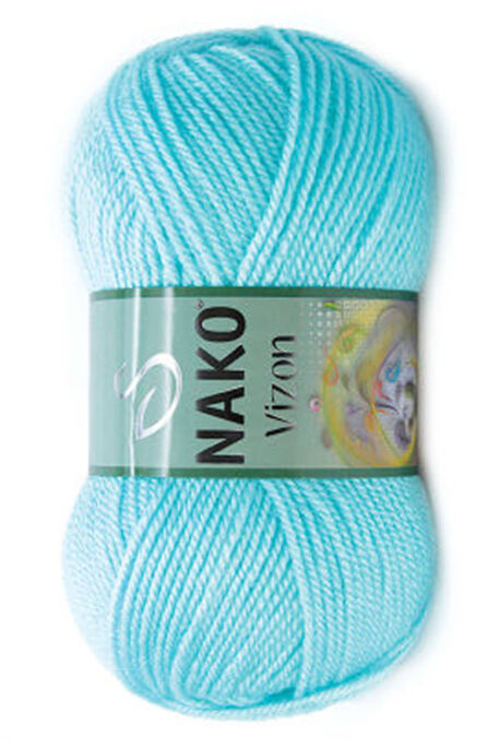 Nako Yarn - NAKO VİZON KNİTTİNG YARN 10535 Light Turquoise