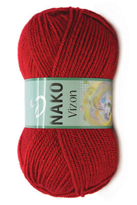 Nako Yarn - NAKO VİZON KNİTTİNG YARN 1175 Dark Red