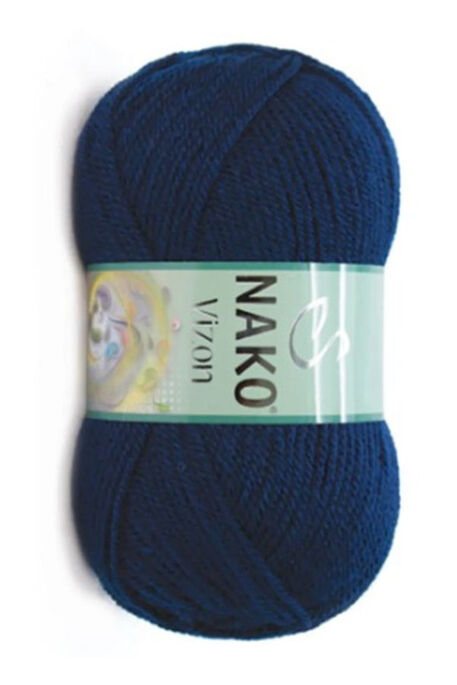 Nako Yarn - NAKO VİZON KNİTTİNG YARN 148 Navy Blue