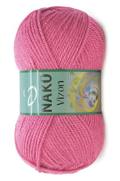 Nako Yarn - NAKO VİZON KNİTTİNG YARN 180 Dark Pink