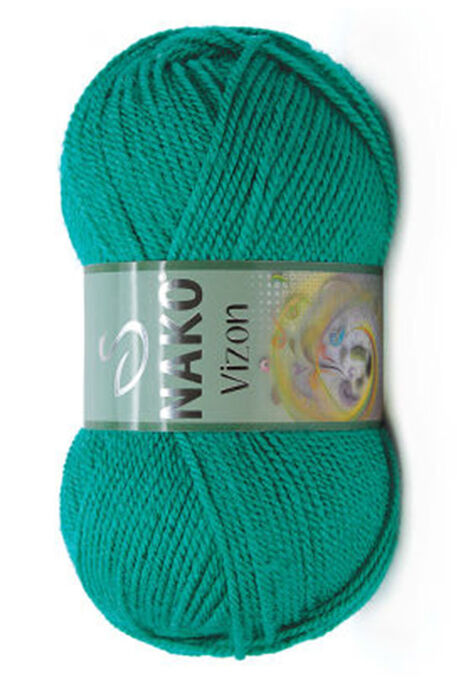 Nako Yarn - NAKO VİZON KNİTTİNG YARN 181 Mallard Green