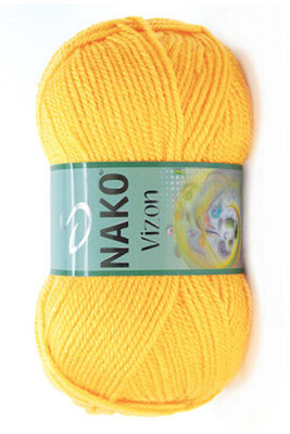 Nako Yarn - NAKO VİZON KNİTTİNG YARN 184 Yellow