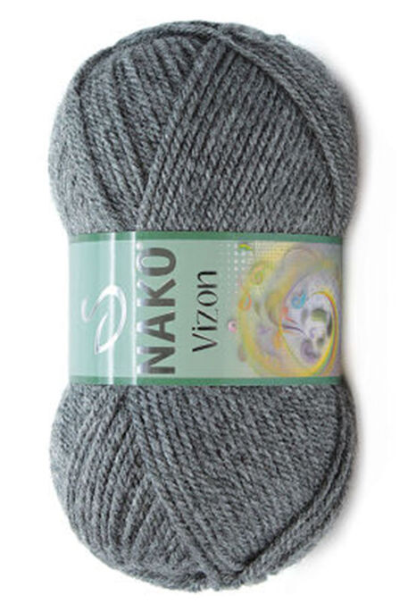 Nako Yarn - NAKO VİZON KNİTTİNG YARN 193 Dark Grey Melange