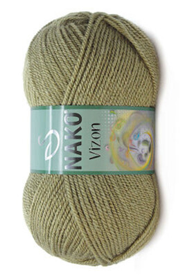 Nako Yarn - NAKO VİZON KNİTTİNG YARN 268 Khaki Green