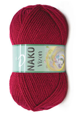 Nako Yarn - NAKO VİZON KNİTTİNG YARN 3630 Maroon