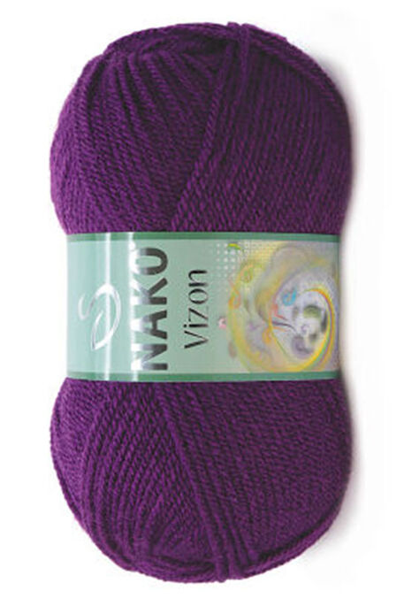 Nako Yarn - NAKO VİZON KNİTTİNG YARN 60 Damson