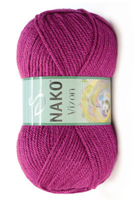 Nako Yarn - NAKO VİZON KNİTTİNG YARN 6964 Magenta