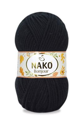 Nako Yarn - NAKO BONJOUR 217 BLACK