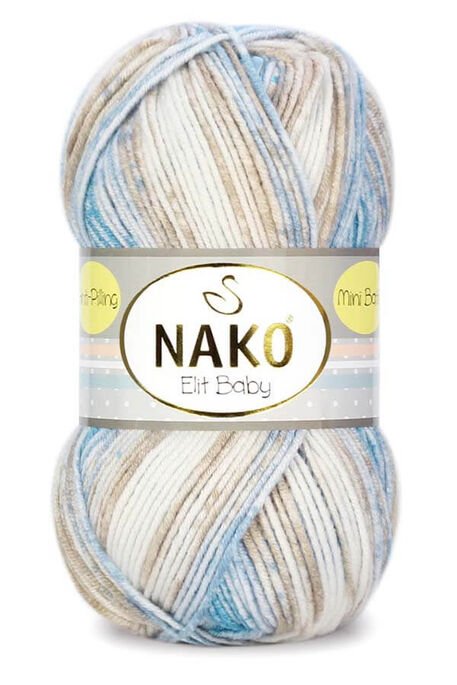 Nako Yarn - NAKO ELİT BABY MİNİ BATİK COLOR 32421