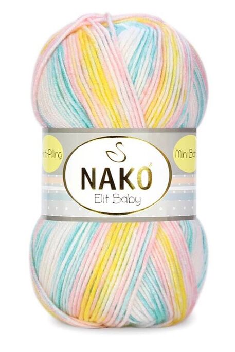 Nako Yarn - NAKO ELİT BABY MİNİ BATİK COLOR 32428