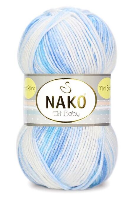 Nako Yarn - NAKO ELİT BABY MİNİ BATİK COLOR 32459