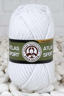 Örenbayan yarn - ÖREN BAYAN ATLAS SPORT YARN 000 White