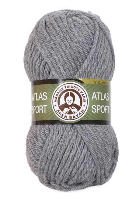 Örenbayan yarn - ÖREN BAYAN ATLAS SPORT YARN 008 mid grey