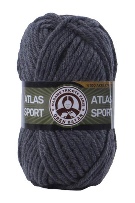 Örenbayan yarn - ÖREN BAYAN ATLAS SPORT YARN 009 Dark Gray