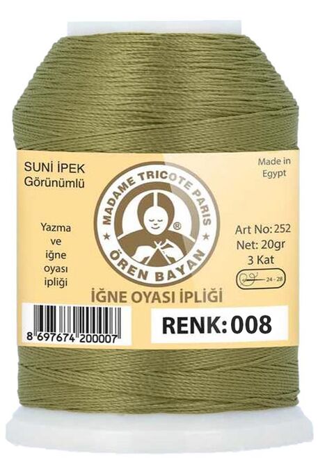 Örenbayan yarn - ÖREN BAYAN ARTIFICIAL SILK LACE YARN 20 GR 0008