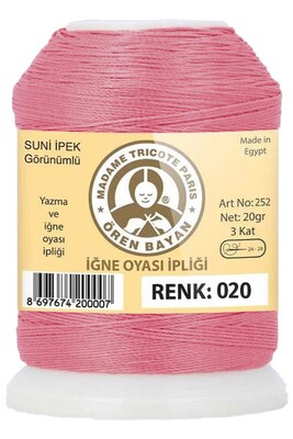 Örenbayan yarn - ÖREN BAYAN ARTIFICIAL SILK LACE YARN 20 GR 0020