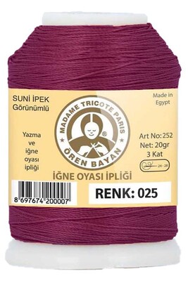 Örenbayan yarn - ÖREN BAYAN ARTIFICIAL SILK LACE YARN 20 GR 0025