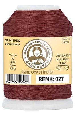 Örenbayan yarn - ÖREN BAYAN ARTIFICIAL SILK LACE YARN 20 GR 0027