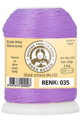 Örenbayan yarn - ÖREN BAYAN ARTIFICIAL SILK LACE YARN 20 GR 0035