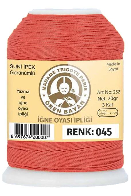 Örenbayan yarn - ÖREN BAYAN ARTIFICIAL SILK LACE YARN 20 GR 0045