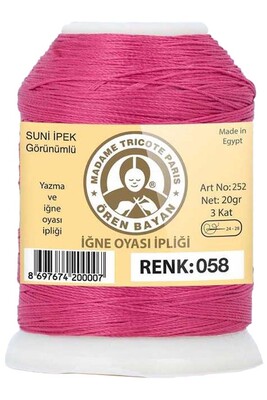 Örenbayan yarn - ÖREN BAYAN ARTIFICIAL SILK LACE YARN 20 GR 0058