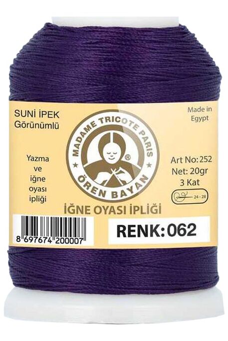 Örenbayan yarn - ÖREN BAYAN ARTIFICIAL SILK LACE YARN 20 GR 0062