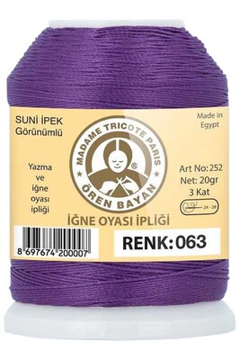 Örenbayan yarn - ÖREN BAYAN ARTIFICIAL SILK LACE YARN 20 GR 0063