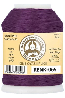 Örenbayan yarn - ÖREN BAYAN ARTIFICIAL SILK LACE YARN 20 GR 0065