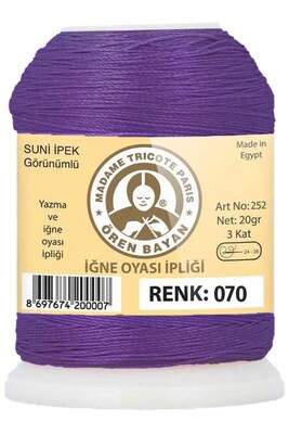 Örenbayan yarn - ÖREN BAYAN ARTIFICIAL SILK LACE YARN 20 GR 0070