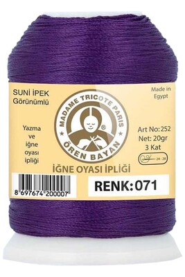 Örenbayan yarn - ÖREN BAYAN ARTIFICIAL SILK LACE YARN 20 GR 0071