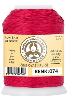 Örenbayan yarn - ÖREN BAYAN ARTIFICIAL SILK LACE YARN 20 GR 0074