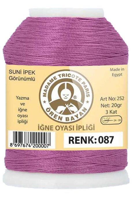 Örenbayan yarn - ÖREN BAYAN ARTIFICIAL SILK LACE YARN 20 GR 0087