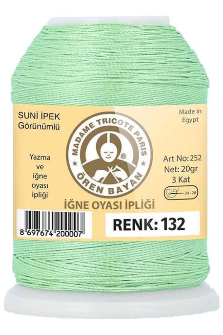 Örenbayan yarn - ÖREN BAYAN ARTIFICIAL SILK LACE YARN 20 GR 0132