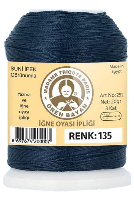 Örenbayan yarn - ÖREN BAYAN ARTIFICIAL SILK LACE YARN 20 GR 0135