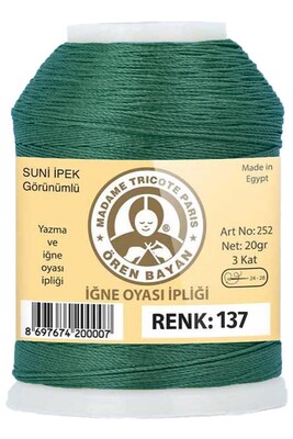 Örenbayan yarn - ÖREN BAYAN ARTIFICIAL SILK LACE YARN 20 GR 0137