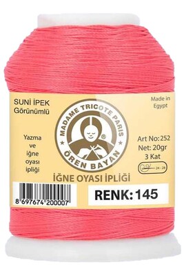 Örenbayan yarn - ÖREN BAYAN ARTIFICIAL SILK LACE YARN 20 GR 0145