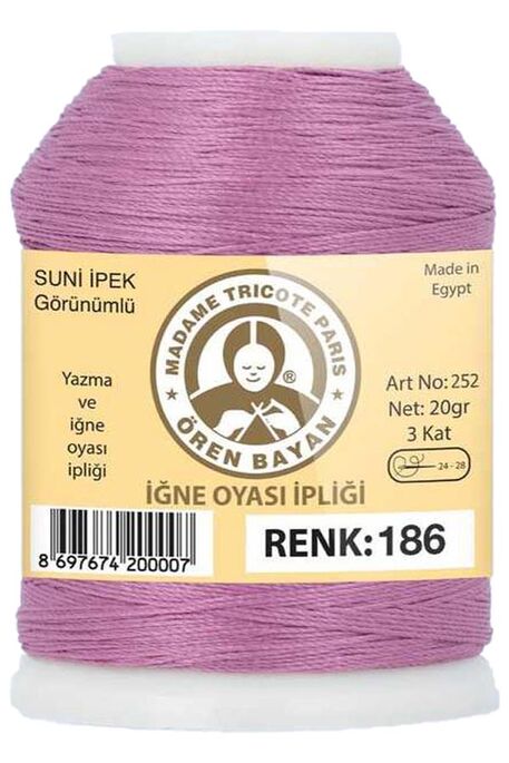 Örenbayan yarn - ÖREN BAYAN ARTIFICIAL SILK LACE YARN 20 GR 0186