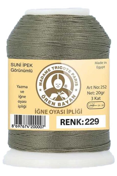 Örenbayan yarn - ÖREN BAYAN ARTIFICIAL SILK LACE YARN 20 GR 0229