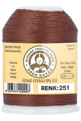 Örenbayan yarn - ÖREN BAYAN ARTIFICIAL SILK LACE YARN 20 GR 0251