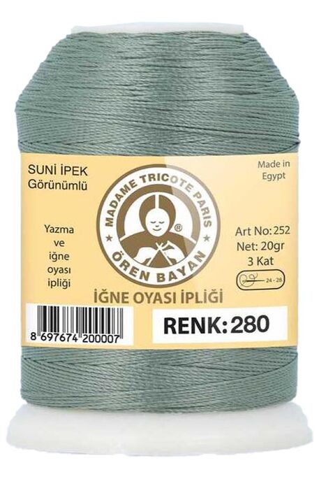 Örenbayan yarn - ÖREN BAYAN ARTIFICIAL SILK LACE YARN 20 GR 0280