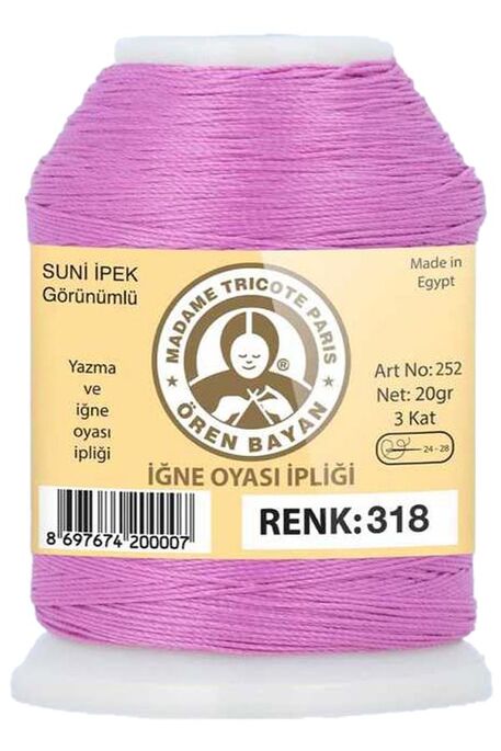 Örenbayan yarn - ÖREN BAYAN ARTIFICIAL SILK LACE YARN 20 GR 0318