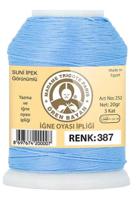 Örenbayan yarn - ÖREN BAYAN ARTIFICIAL SILK LACE YARN 20 GR 0387